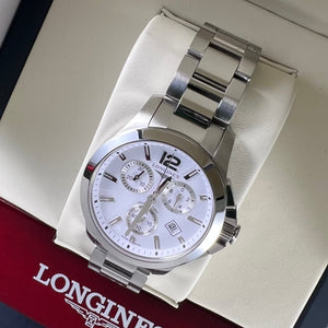 LONGINES CONQUEST CHRONOGRAPH L3.379.4.16.6 (2018) - Swiss Watch Trader