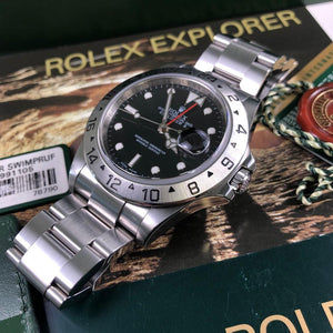 Rolex Explorer II 16570 •3186 MOVEMENT• (2009 - M Serial) - Swiss Watch Trader 