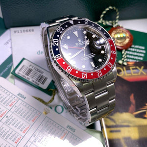 Rolex GMT Master II 16710 Coke (2004 - F Serial) - Swiss Watch Trader 