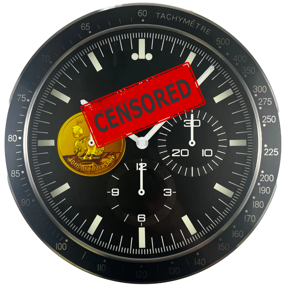 Omega wall clock discount speedmaster