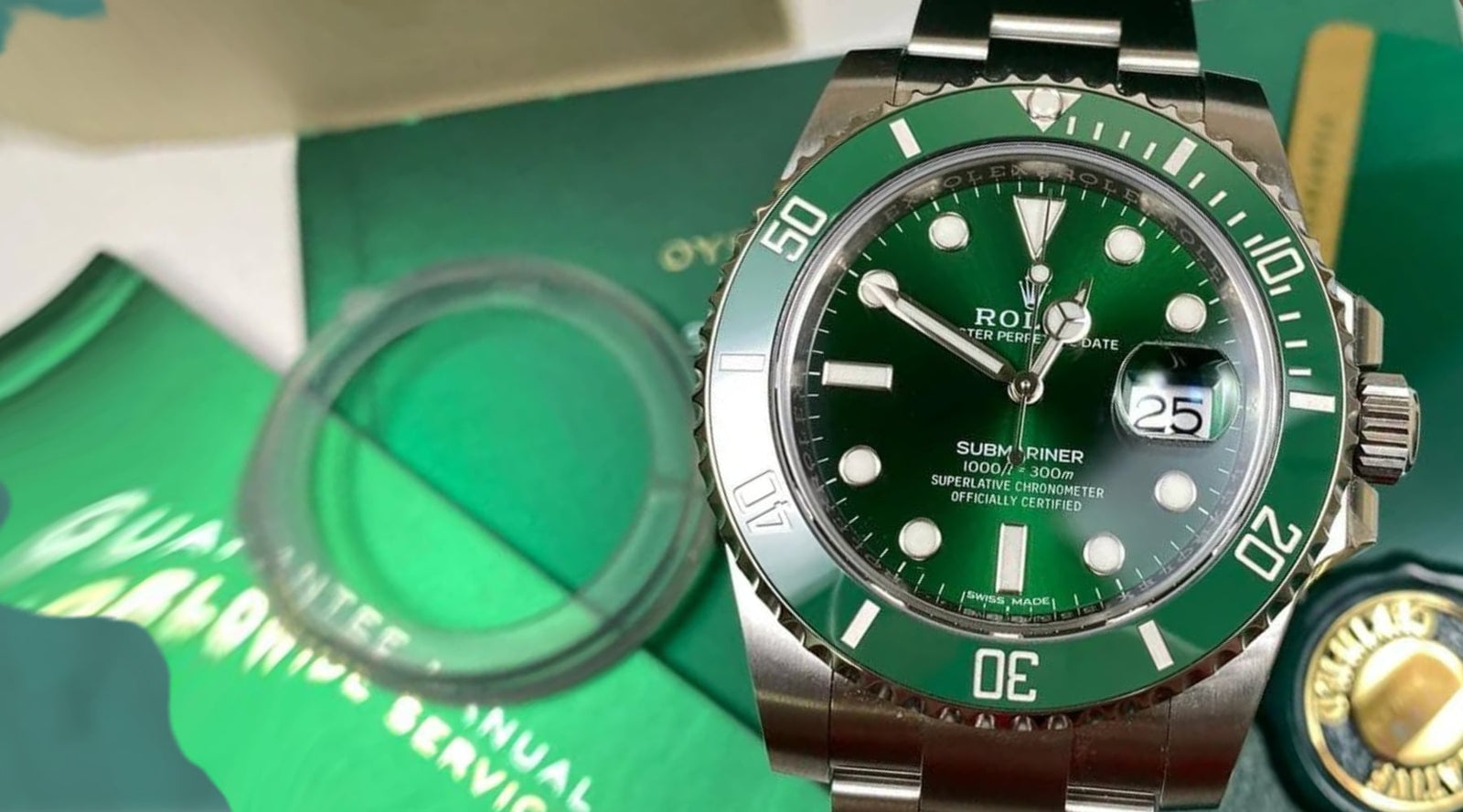 Green hulk rolex price best sale