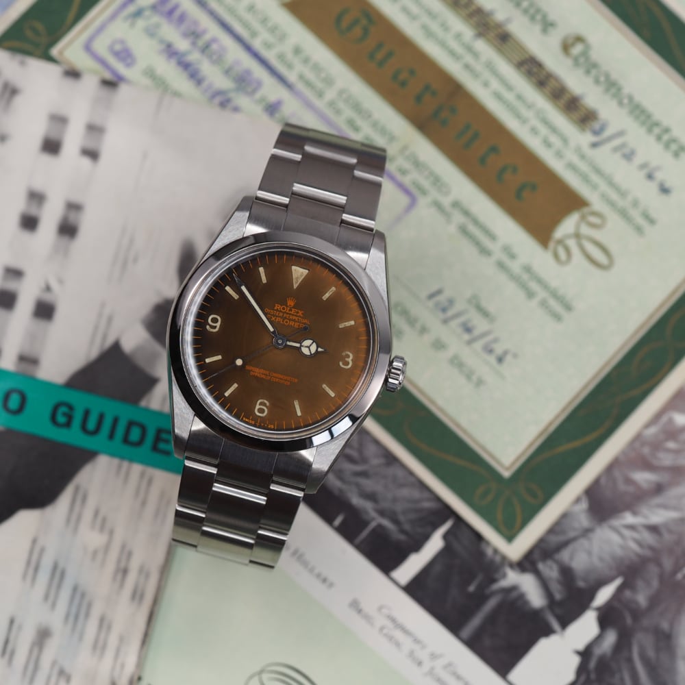 Rolex Explorer 1016 "Tropical Dial" (1965) - Swiss Watch Trader