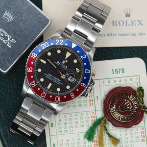 Rolex GMT Master 1675 Pepsi (1977) - Swiss Watch Trader