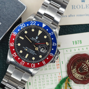 Rolex GMT Master 1675 Pepsi (1977) - Swiss Watch Trader