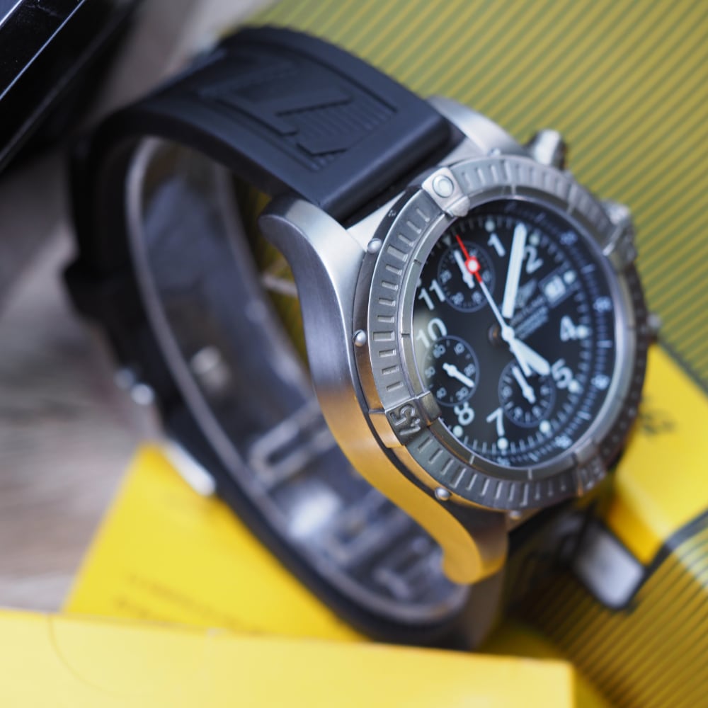 Breitling military rubber on sale strap