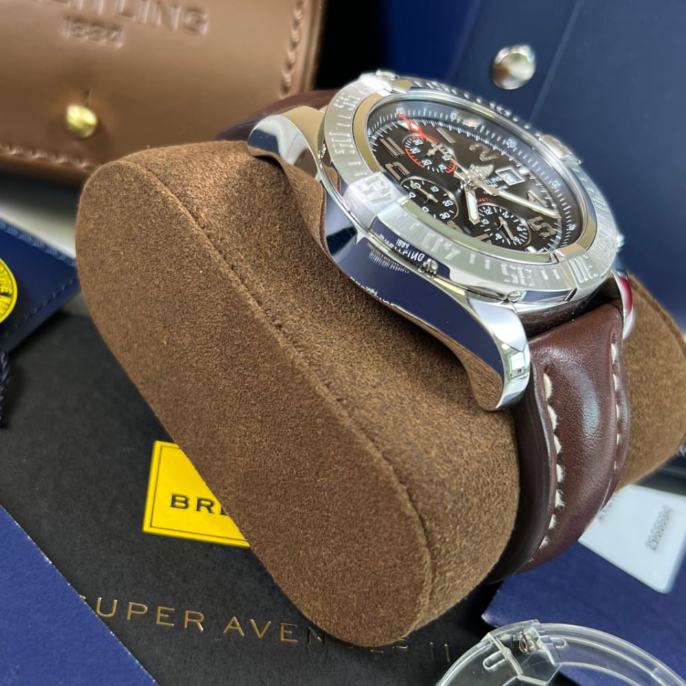 Breitling super avenger 2 leather outlet strap