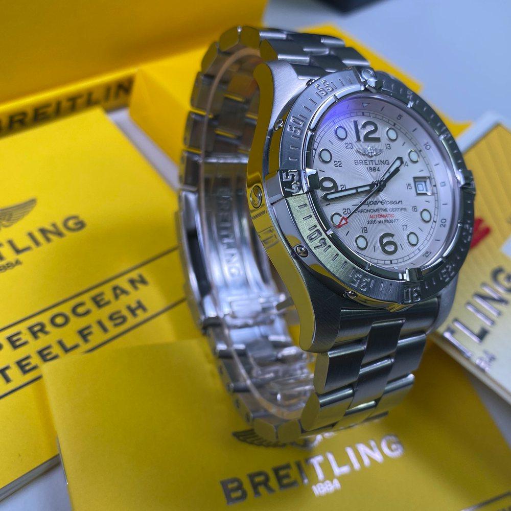 Breitling Super Ocean Steelfish A17390 Silver Dial 2008