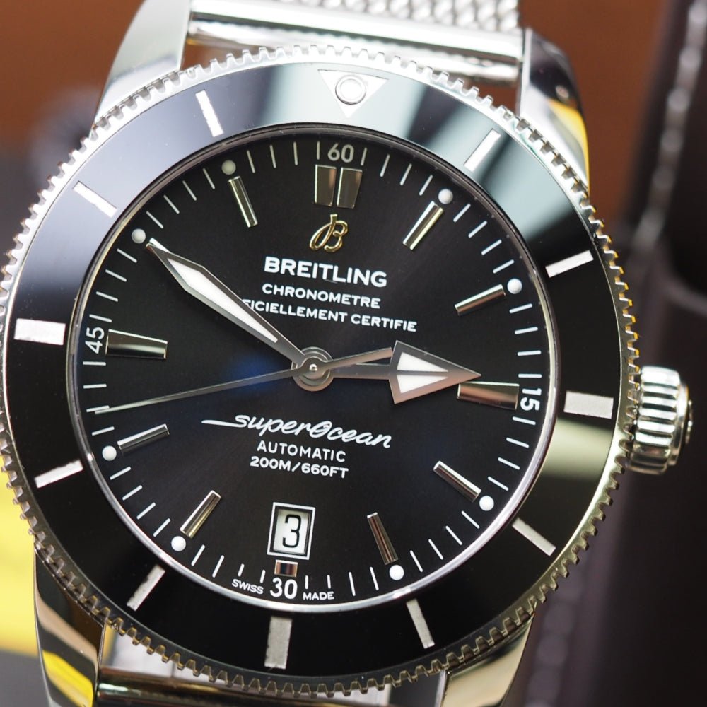 Used breitling superocean best sale heritage