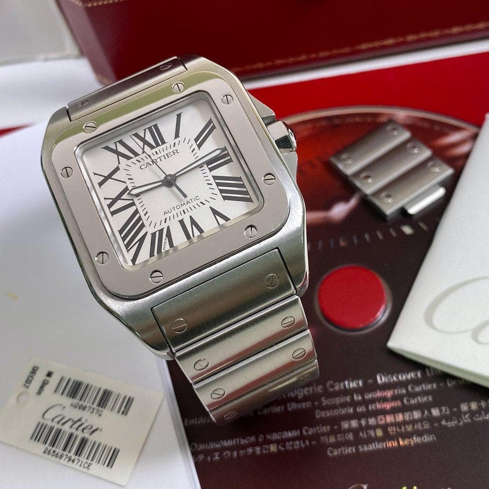 Cartier Santos 100 W200737G - Swiss Watch Trader 