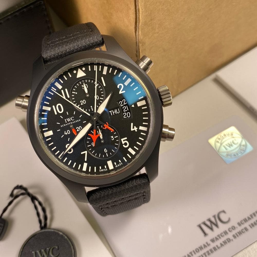 IWC Double Chronograph Top Gun IW379901 - Swiss Watch Trader 
