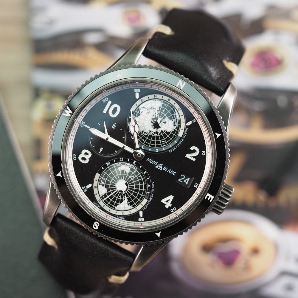 Montblanc 1858 Geosphere Ultrablack (2023) - Swiss Watch Trader