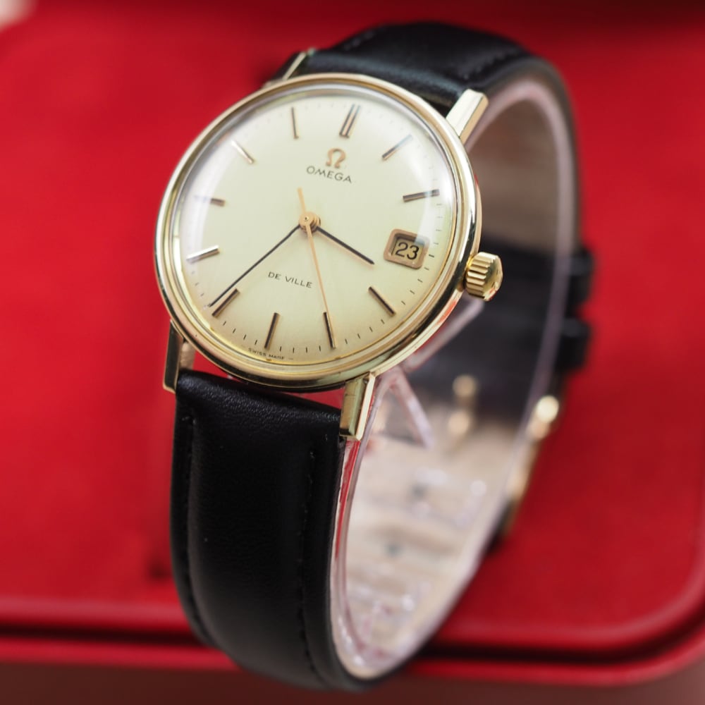 Omega seamaster outlet deville gold