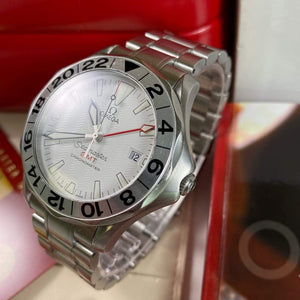Omega Seamaster GMT Great White 25382000 - Swiss Watch Trader