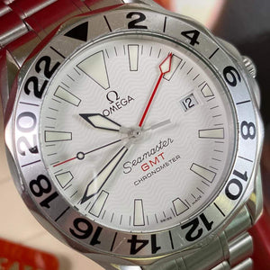 Omega Seamaster GMT Great White 25382000 - Swiss Watch Trader