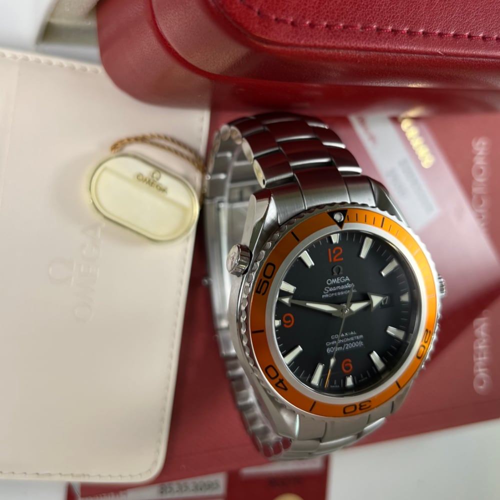 Omega Planet Ocean 22085000 2500XL for Sale Orange Bezel 2012