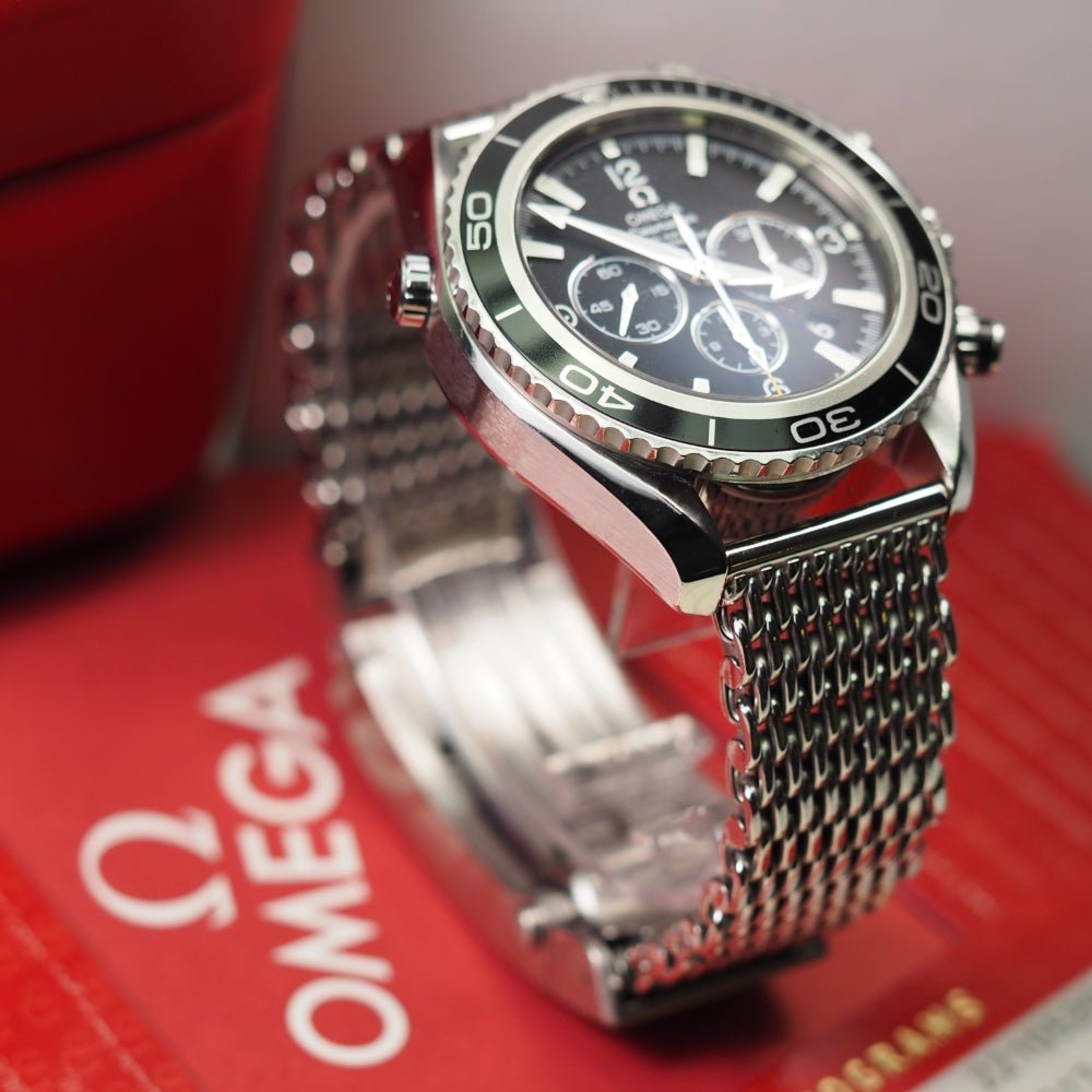 Omega planet ocean online mesh bracelet