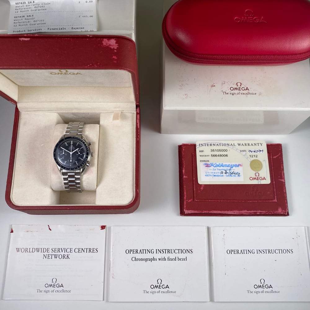 Omega speedmaster sale reduced box