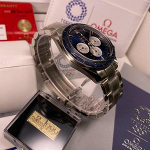 Omega Speedmaster Tokyo Olympic Games 2020 Blue 522.30.42.30.03.001 - Swiss Watch Trader 