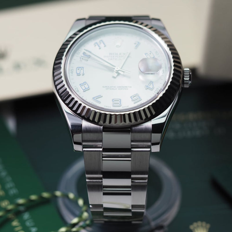 Rolex Datejust II 116334 Silver Arabic Dial for Sale