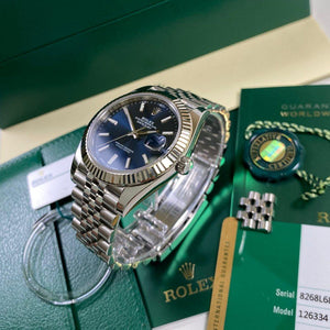 Rolex Datejust 41 126334 - Blue Dial (Year: 2017) - Swiss Watch Trader 