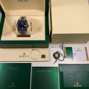 Rolex Datejust 41 126334 - Blue Dial (Year: 2017) - Swiss Watch Trader 