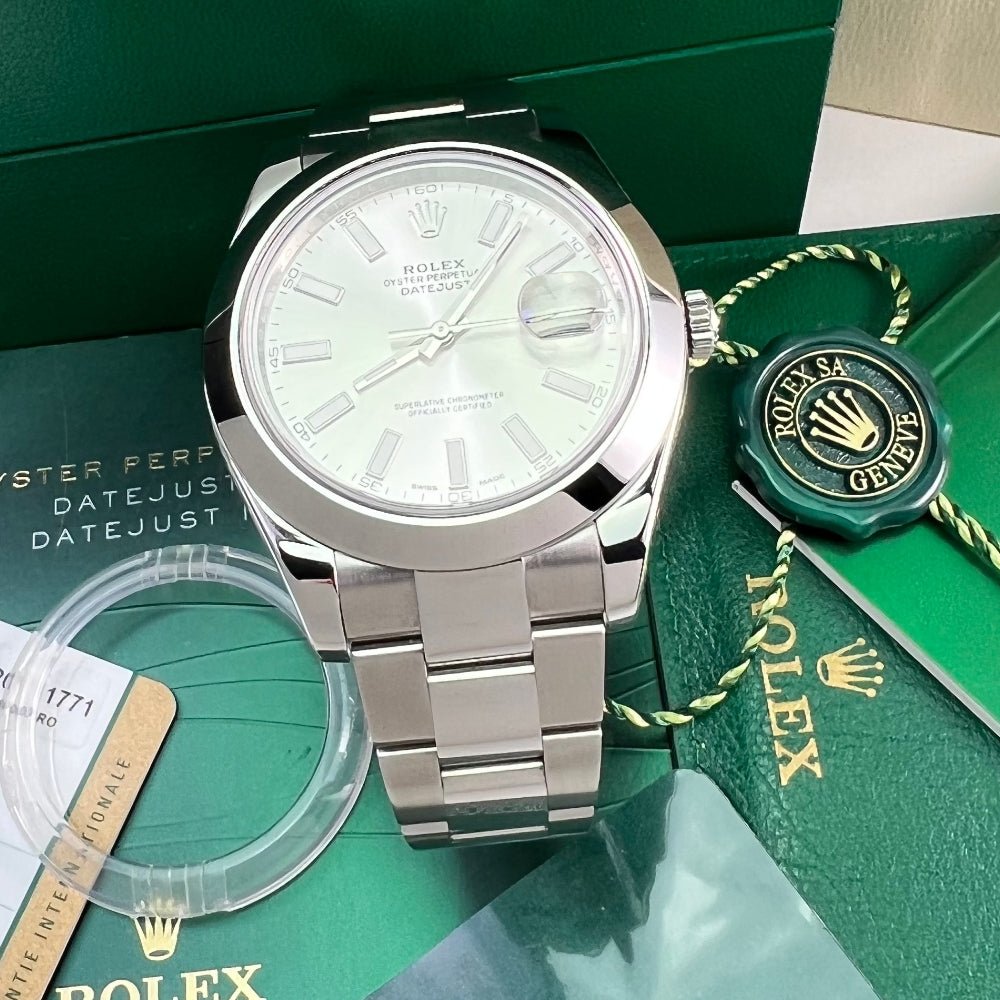 Rolex datejust ii white dial hot sale