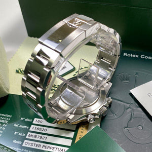 Rolex Daytona 116520 •BLACK DIAL• (2008 - M Serial) - Swiss Watch Trader 