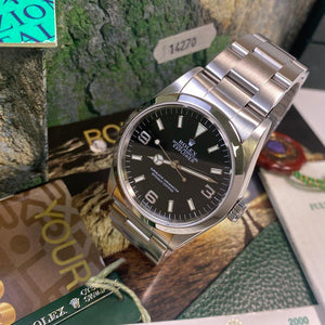 Rolex Explorer 14270 36mm •SWISS dial• (1999 - A Serial) - Swiss Watch Trader 