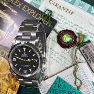 Rolex Explorer 14270 36mm •TRITIUM DIAL• (1993 - N Serial) - Swiss Watch Trader 