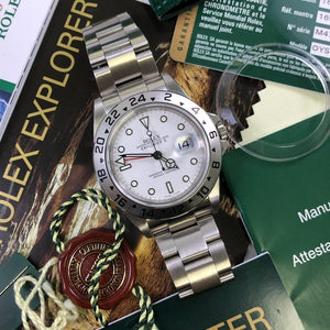 Rolex Explorer II 16570 (2009-M) - Swiss Watch Trader 