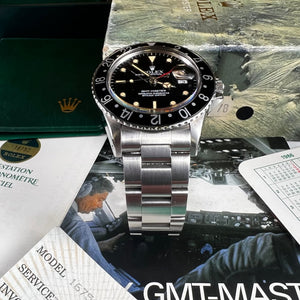 Rolex GMT Master 16750 Black (1986) - Swiss Watch Trader