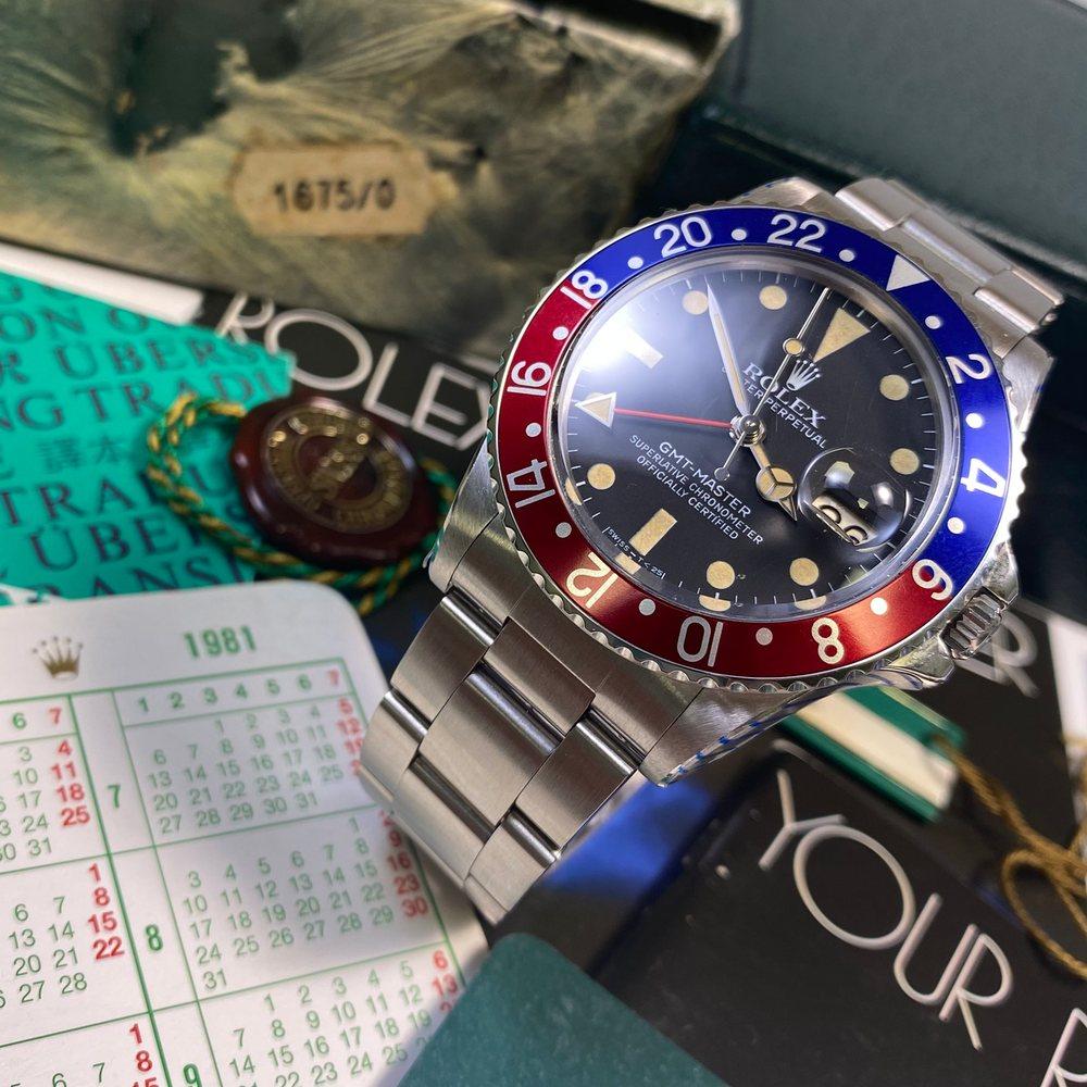 HQ Milton - 1981 Rolex GMT 16750 with Service Dial, Inventory #6490, For  Sale