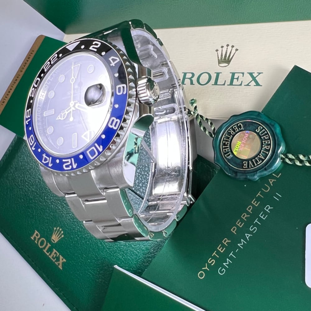 Rolex batman white gold hot sale