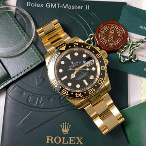 Rolex GMT Master II 116718LN •SERVICED• (2010-V) - Swiss Watch Trader 