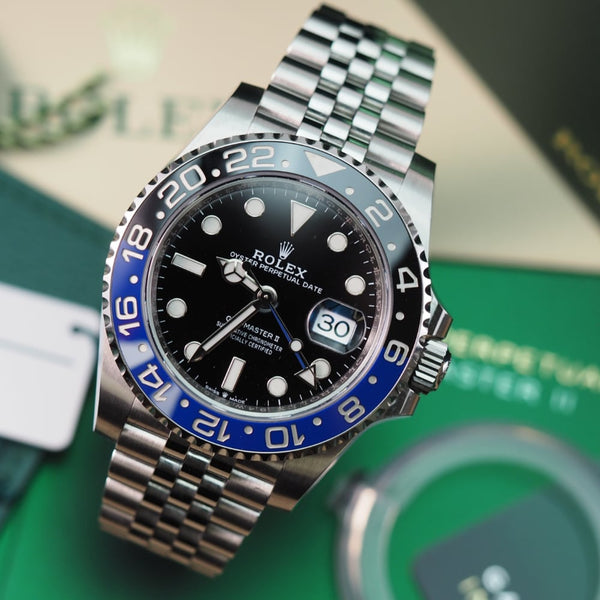 Rolex GMT Master II Batgirl Ref.126710BLNR Cerachrom Bezel in black and  blue | Rolex batman, Rolex, Rolex watches women