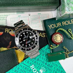 Rolex GMT Master II 16710 Black (2002) - Swiss Watch Trader