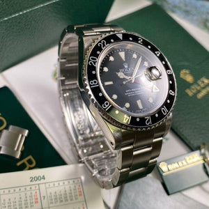 Rolex GMT Master II 16710 Black Bezel (2003-Y) - Swiss Watch Trader 