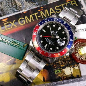 Rolex GMT Master II 16710 Pepsi (2003-Y) - Swiss Watch Trader 