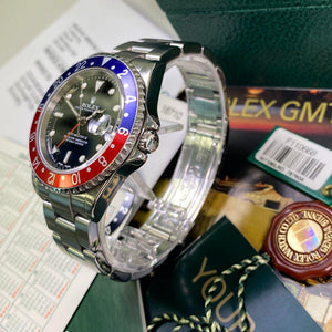 Rolex GMT Master II 16710 Pepsi (2004 - F Serial) - Swiss Watch Trader 