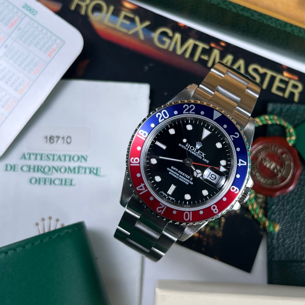 Rolex GMT Master II 16710 Pepsi (Serviced) - Swiss Watch Trader