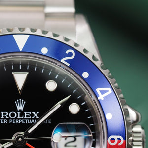 Rolex GMT Master II 16710 Pepsi (Stick Dial) - Swiss Watch Trader