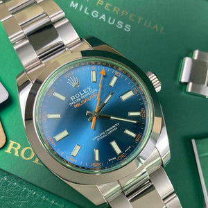 Rolex Milgauss Z-Blue 116400GV - Swiss Watch Trader