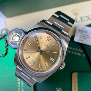 Rolex Oyster Perpetual 116000 White Grape Dial - Swiss Watch Trader 