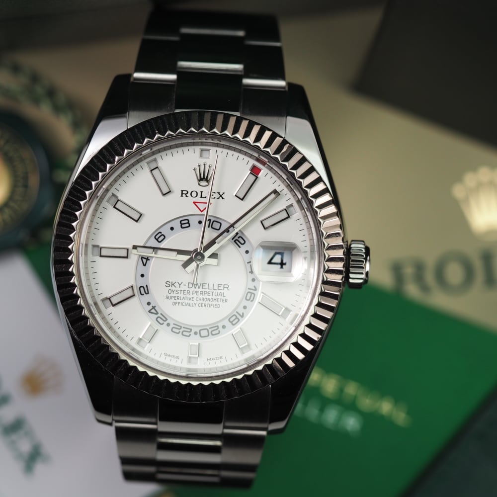 Sky dweller rolex hot sale stainless steel