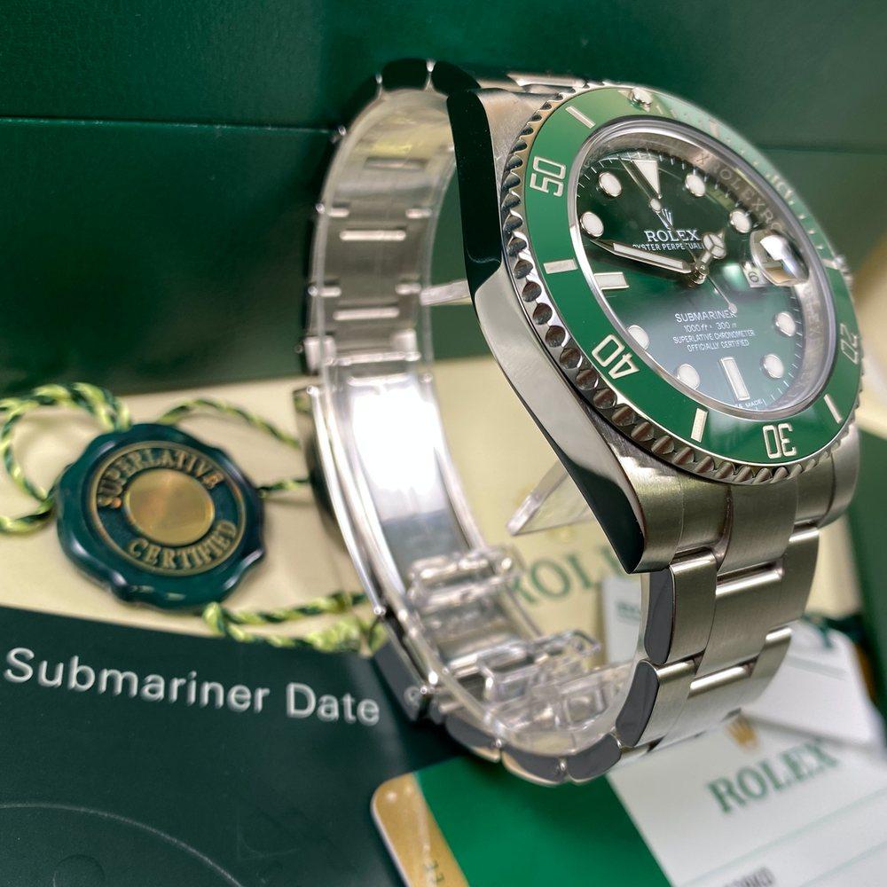 Original Rolex Submariner Date 116610LV Hulk Green Ceramic Bezel & Dial  w/ Box