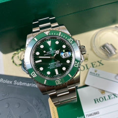 Buy Watch Rolex Submariner Date 116610LV - Green Bezel - Full Set – Debonar  Watches Sp. z o.o