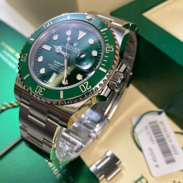 Buy Watch Rolex Submariner Date 116610LV - Green Bezel - Full Set – Debonar  Watches Sp. z o.o