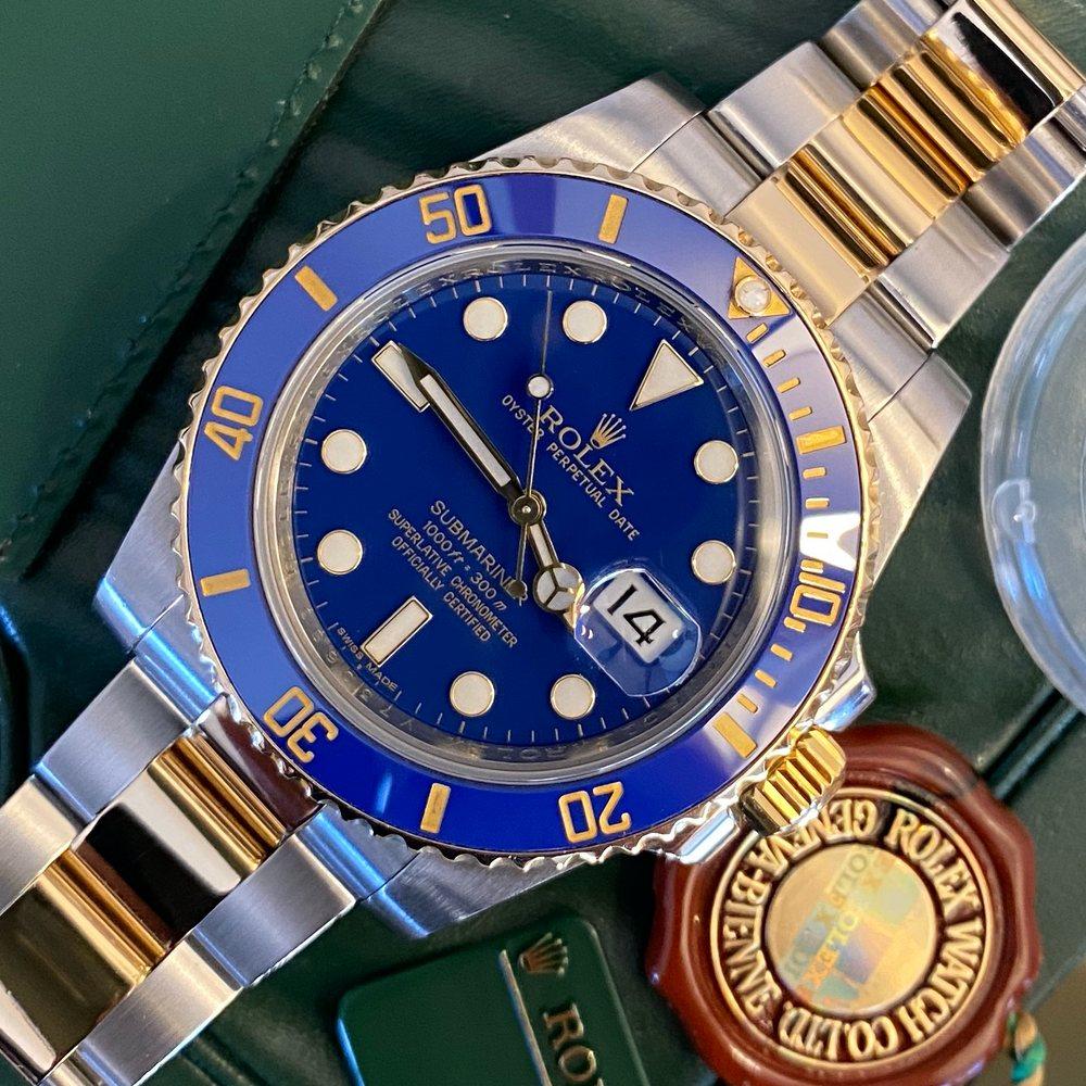 Rolex Submariner 116613 LB (Smurf Dial) - Swiss Watch Trader 