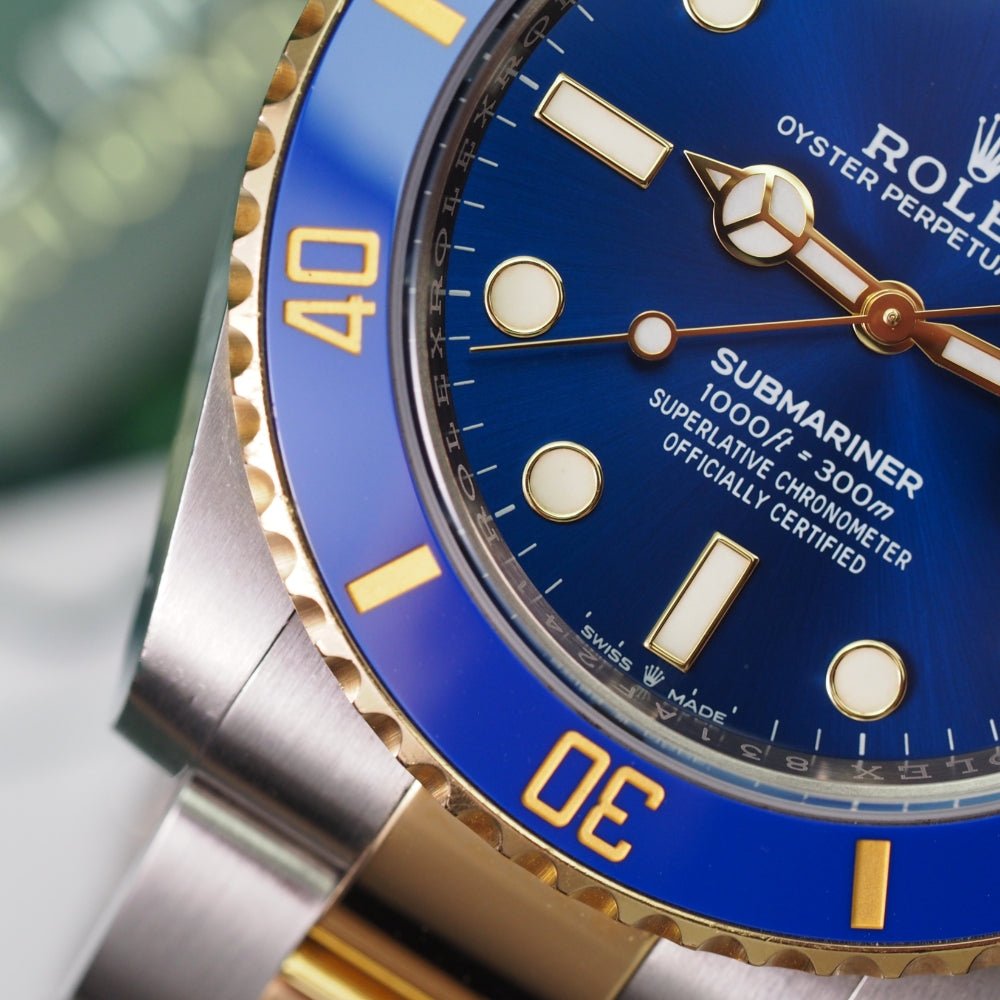 Mens rolex submariner online blue