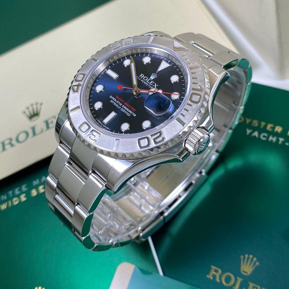 Rolex Yacht-Master 116622 Blue Dial Red Seconds Hand 2016